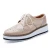 Import Fashion women leather hollow out brogue flat leisure shoes from China