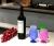 FDA LFGB standard easy clean set of 4 Silicone wine glass silicone cup with straws