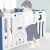 Import Feelkids hot selling high quality girls folding playpen baby playpen blue from China
