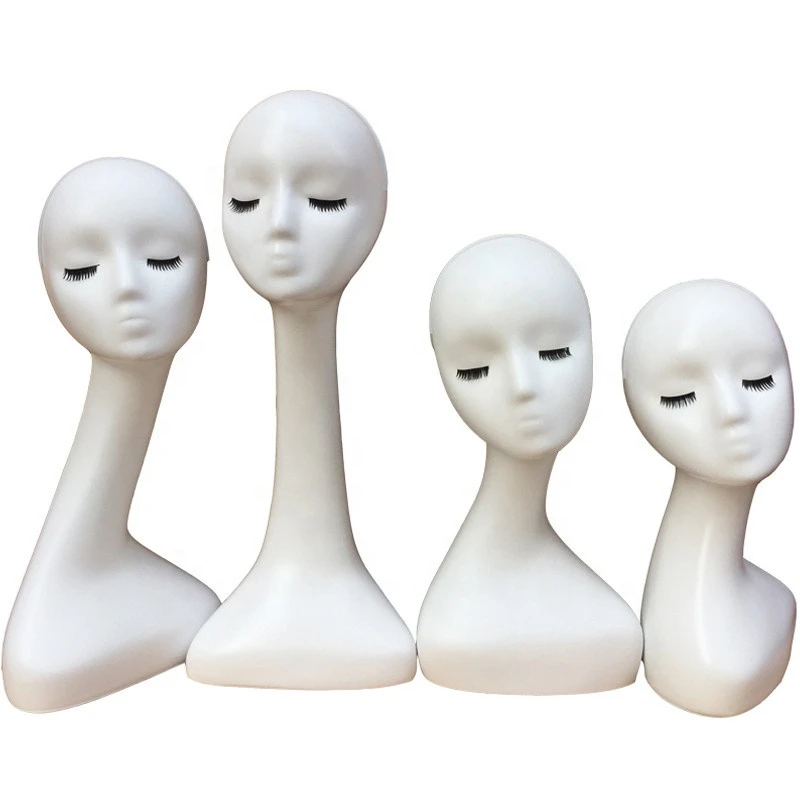 Female FRP  ABS resin mannequin head  for shop window display prop