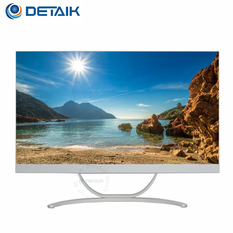 FHD Display 23.8 Inch Ultra Thin All In One PC office Computer White Desktop Computer