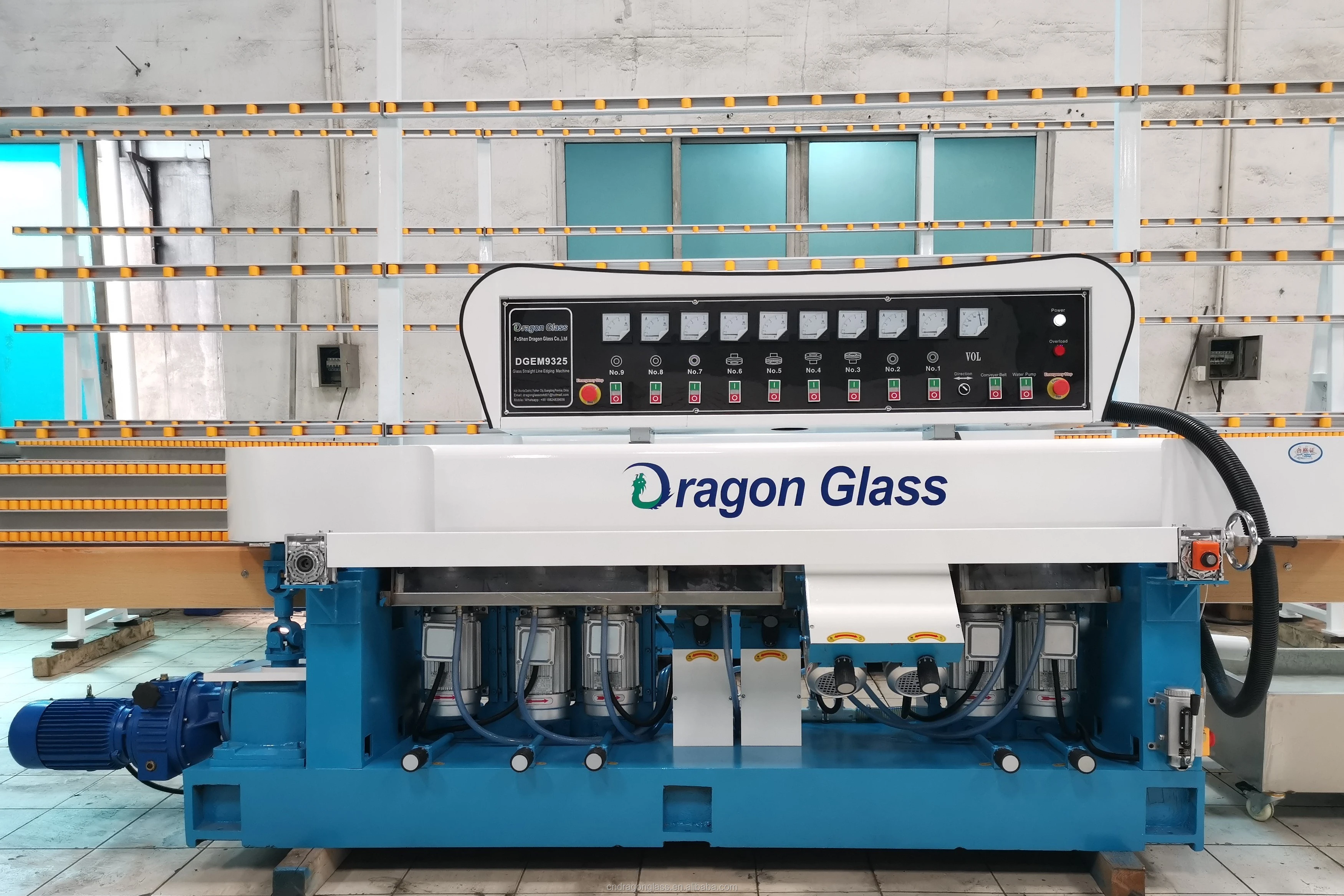 Flat glass polishing machine with install and training service