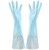 Import flower cuff flocklined extra long rubber kitchen dish washing cleaning household gloves from China