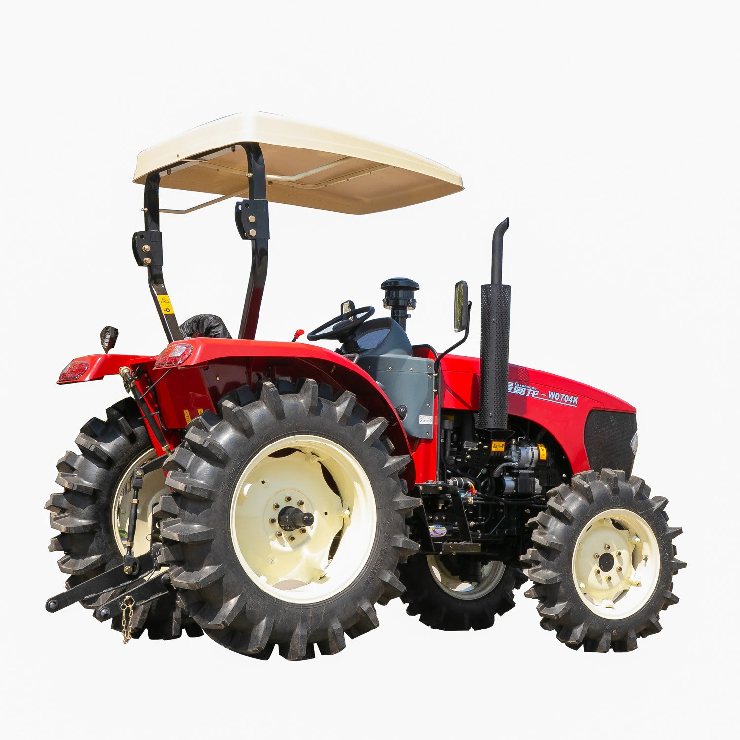 FMWORLD Tractor 75hp 4wd Red Power Time Engine Sales Wheel Color Gear Accept Container Origin