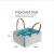 Import Foldable portable felt baby diaper bag travel storage basket felt diaper caddy mommy bags with zipper from China