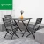 Import Folding Bistro Bar With Chairs Outdoor Pure Aluminum Dining Table And Chair from China