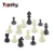 Import Folding international chess portable travel chess board mat game with black and white pieces set for kids and adults from China