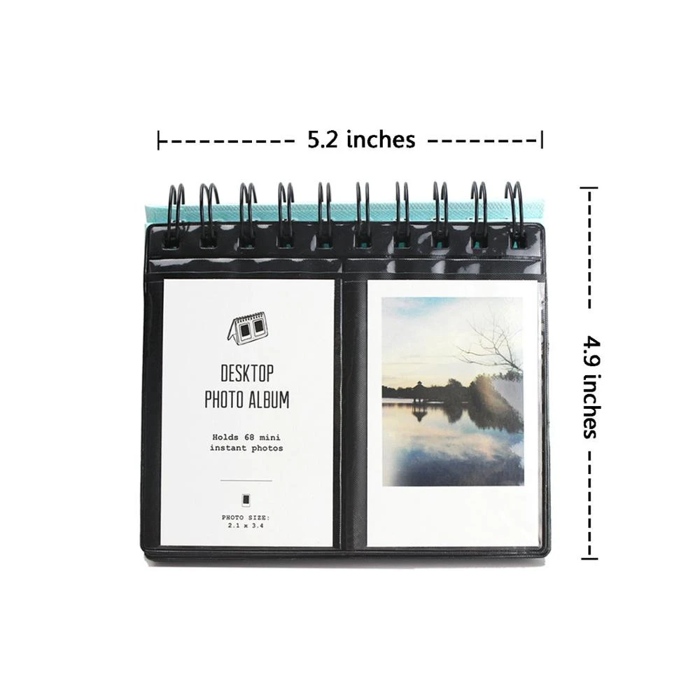 Followsun Fujifilm Instax Mini Photo Album 68 Pockets Desk Calendar Album for Fuji Instant Mini 70 7s 8 25 50s 90, Polaroid Z23
