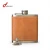 Import Food Grade food safe stainless steel mini cooper hip flask PU leather wrap from China