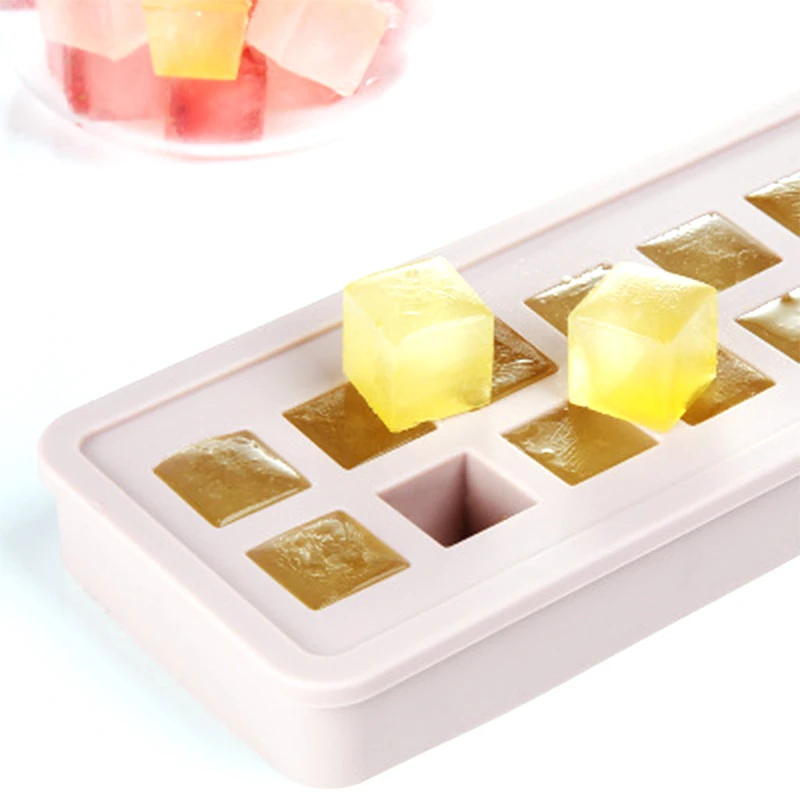 Food Grade Homemade Ice Tray Mould Silicone Ice Tray Custom Cake Ice Cube Tray Square Round Shape DIY Silicone Molds