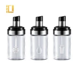 Food Grade Kitchen Accessories Condiment Bottle With Scoop, Borosilicate Glass Spice Jar