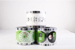 Food grade plastic cup sealing roll film for jelly packaging and milk tea
