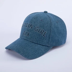 Foreign trade explosive new hats Custom denim fabric embroidered craft baseball caps  Outdoor sunshade for both men and women