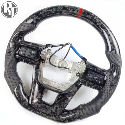 3 Pezzi Decorazione Volante Effetto Carbonio Per Toyota Highlander 2020-2024 – Adesivo Anti Graffio, Autoadesivo - 3