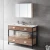 Import Foshan furniture modern drawer bathroom wash basin mirror cabinet vanity with legs from China