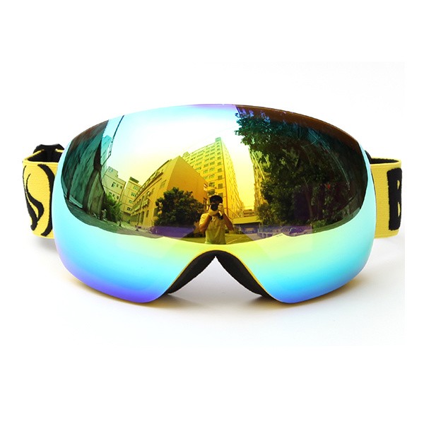Frameless Adult Snow Goggles Italia PC Tint BSCI Qualified Factory OEM Color and Logo