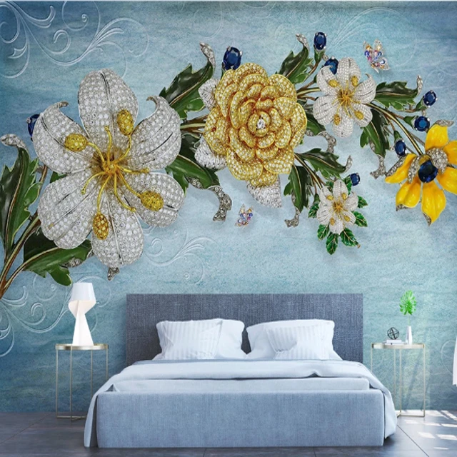 Free shipping Home interior decoration 3d 5d 8d 10d  wallpaper for living room or bedroom