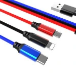 Free with package battery charger 12v automotive cable 3d sound usb audio driver 3 4 in 1 fast charging cord