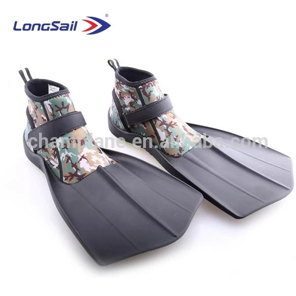 Full Foot Lightweight Rubber Snorkeling Swim Fins Combine with shoes
