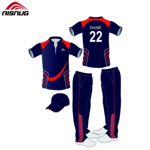 full hand personalized  custom sublimated quick dry cricket kits