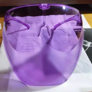 full plastic acrylic clear transparent protective color tinted sunglasses face shields anti fog face shield glasses