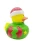 Import Funny plastic bath toys spray water floating Christmas duck with three star baby bath toy from China