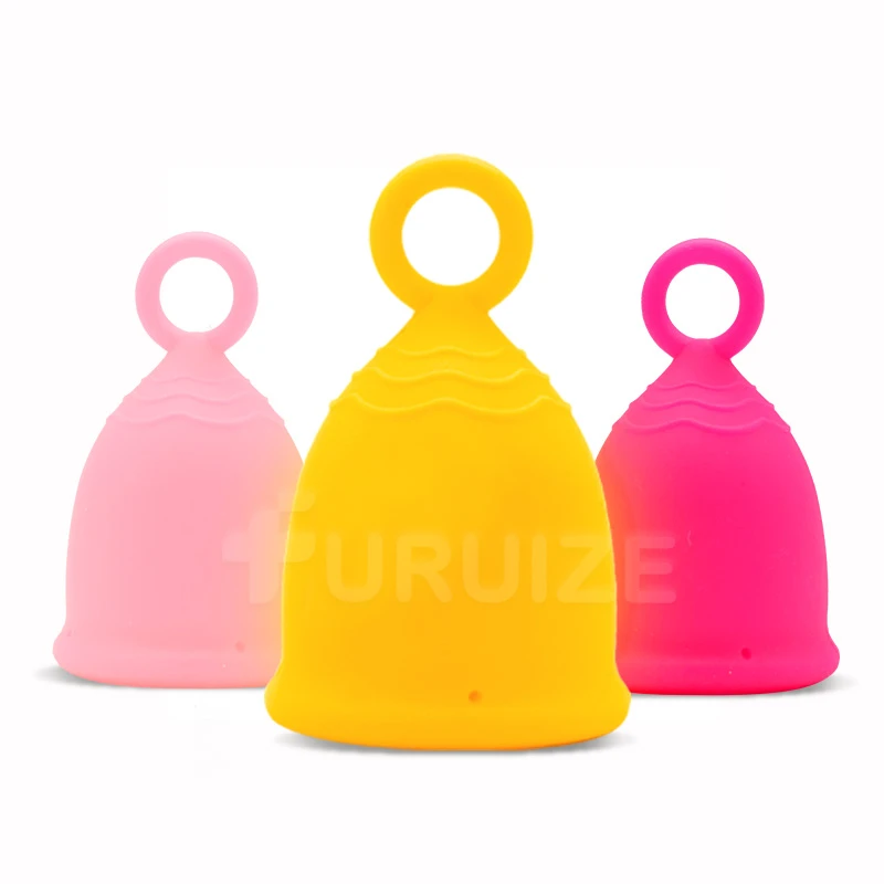 Furuize wholesale ring 100% medical silicone copa menstruation period menstrual cup