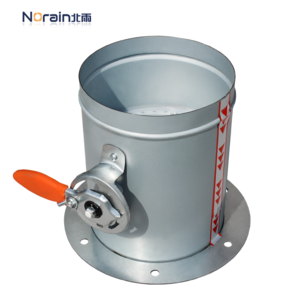 Galvanized single flange silica gel seal manual airtight valve