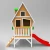 Import Garden kids Tower Play house Outdoor Wooden playhouse with slide from China