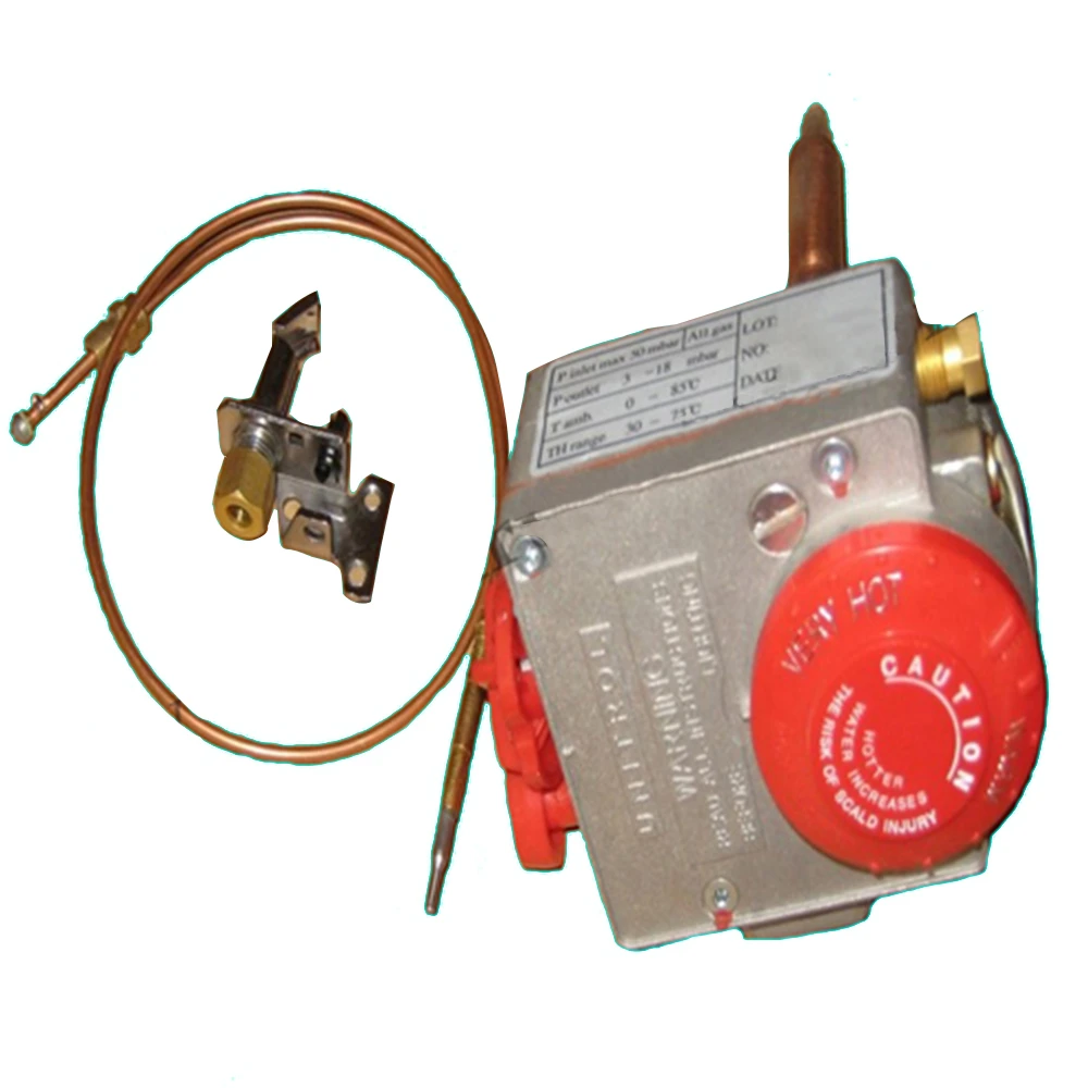 Gas water heater thermostat valve