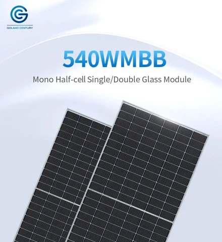 Buy Gcsoar All Black 182mm 156 Cells 450w 550w Watt Half Cut Mono Solar ...