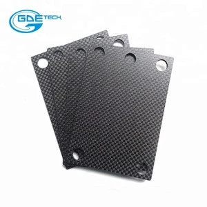 GDE Custom Carbon Fiber Parts CNC Cutting / Router Carbon Fiber Plate