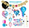 Gender Reveal Party Supplies Kit With 36 inch Black Balloon and Confetti Mommy To Be Sash for Baby Shower