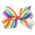 Import Genya fashion kids hairgrips 5 inch rainbow ribbon bow hair clips with metal clips baby hair accessories from China