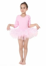 Girls Stretch Gymnastics Costumes Kids Metallic Tank Leotard Ballet Dance Wear