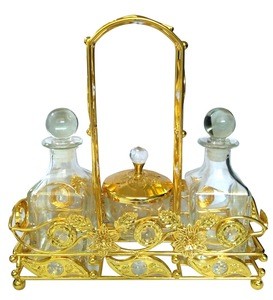glass sugar holder with handle