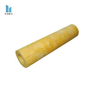 Glass wool pipe insulation fireproof grade A material