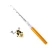 Import Gold Mini Portable Fish Pen Shape Aluminum Alloy Fishing Rod Pole With Reel from China
