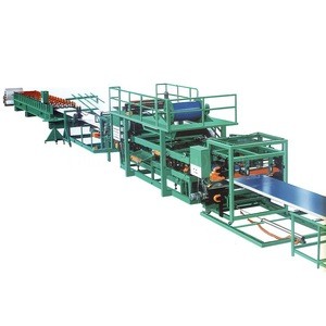 Good Quality Light Weight Polyurethane Sandwich Puf Panel Roll Forming Production Line Making Machine Manufacturers