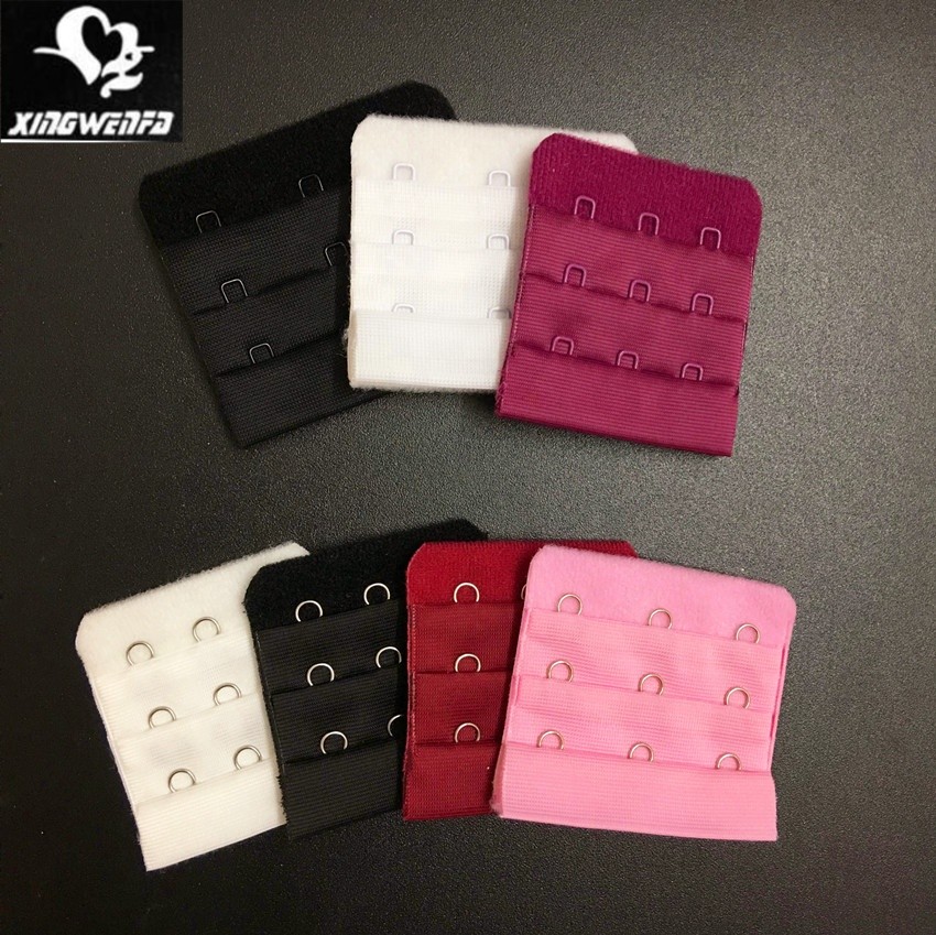 Good quality underwear accessories soft nylon and polyester bra hook and eye tape extender