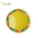 Good sales plastic tableware yellow melamine party dinnerware  set