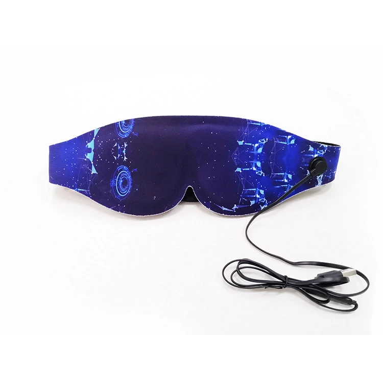 Graphene Far-infrared therapy usb Heating Eye Mask bag mask protection cover 3d sleep silk sleep care