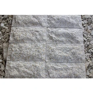 Grey granite tiles wall decorative stone with mushroom