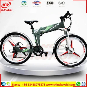 Guangzhou KAVAKI E-bike factory cheap adult bicycle 26inch folding with shimanoo 8 speed kit mountain electric bike