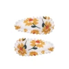 Hair Clips for Girls Flower Patterns Toddler Wrapped Mini Cute Baby Girls Fine Hair Barrettes Hair Accessories Infants Toddler