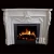 Import Hand carved Indoor white natural marble Stone fireplace mantel from China
