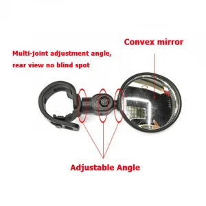Handlebar Adjustable Convex Mirror Cycling Universal Rear View MTB 360C Rotate Wide Range Bicycle Rearview Bisiklet Ayna