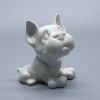 Handmade craft white ceramic porcelain dogs for sale