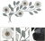 Import Handmade Magnolia Flowers Metal Wall Decor Leaf shape  Hanging Large Art Decorations for Home Bedroom Kitchen Office Dining Room from China