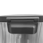 Hands-Free Stainless Steel Commercial Step Trash Can 13 Gallon Foot Pedal Small Garbage Can